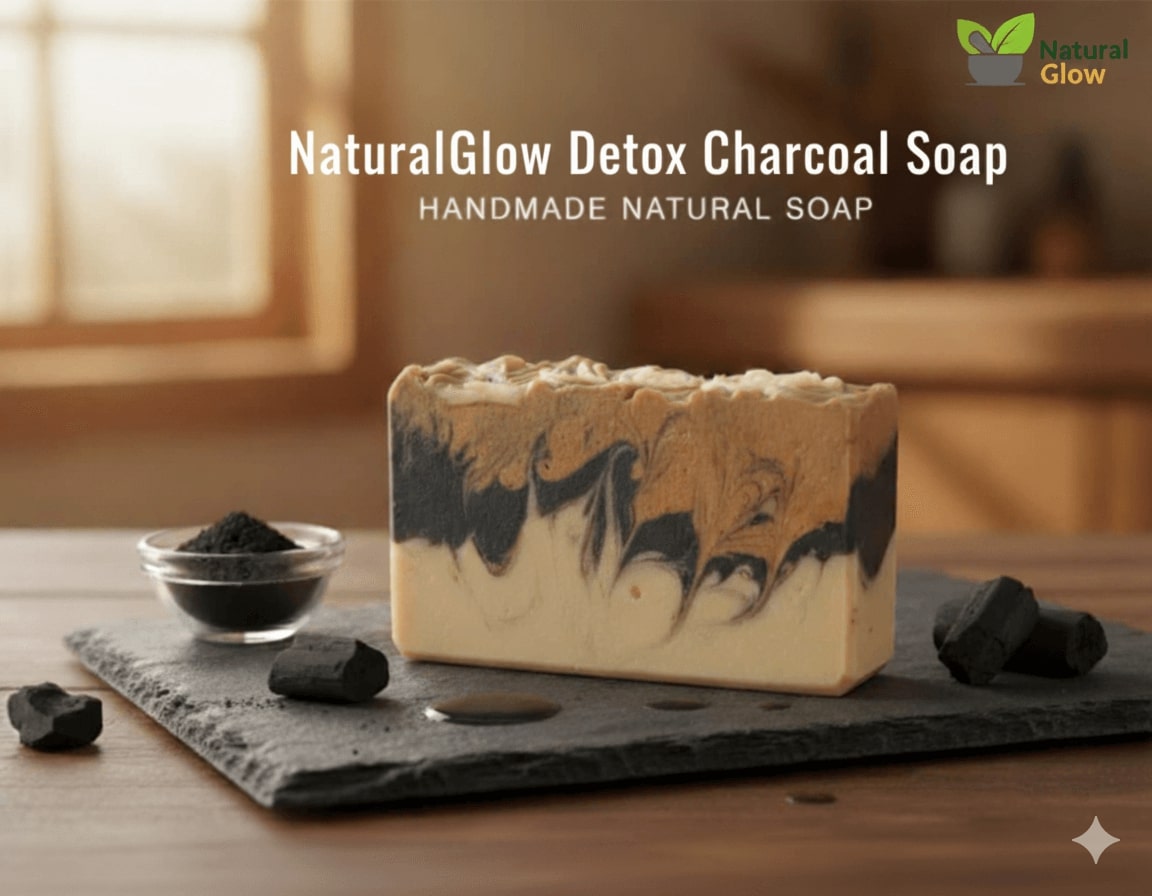 NaturalGlow Detox Charcoal Soap
