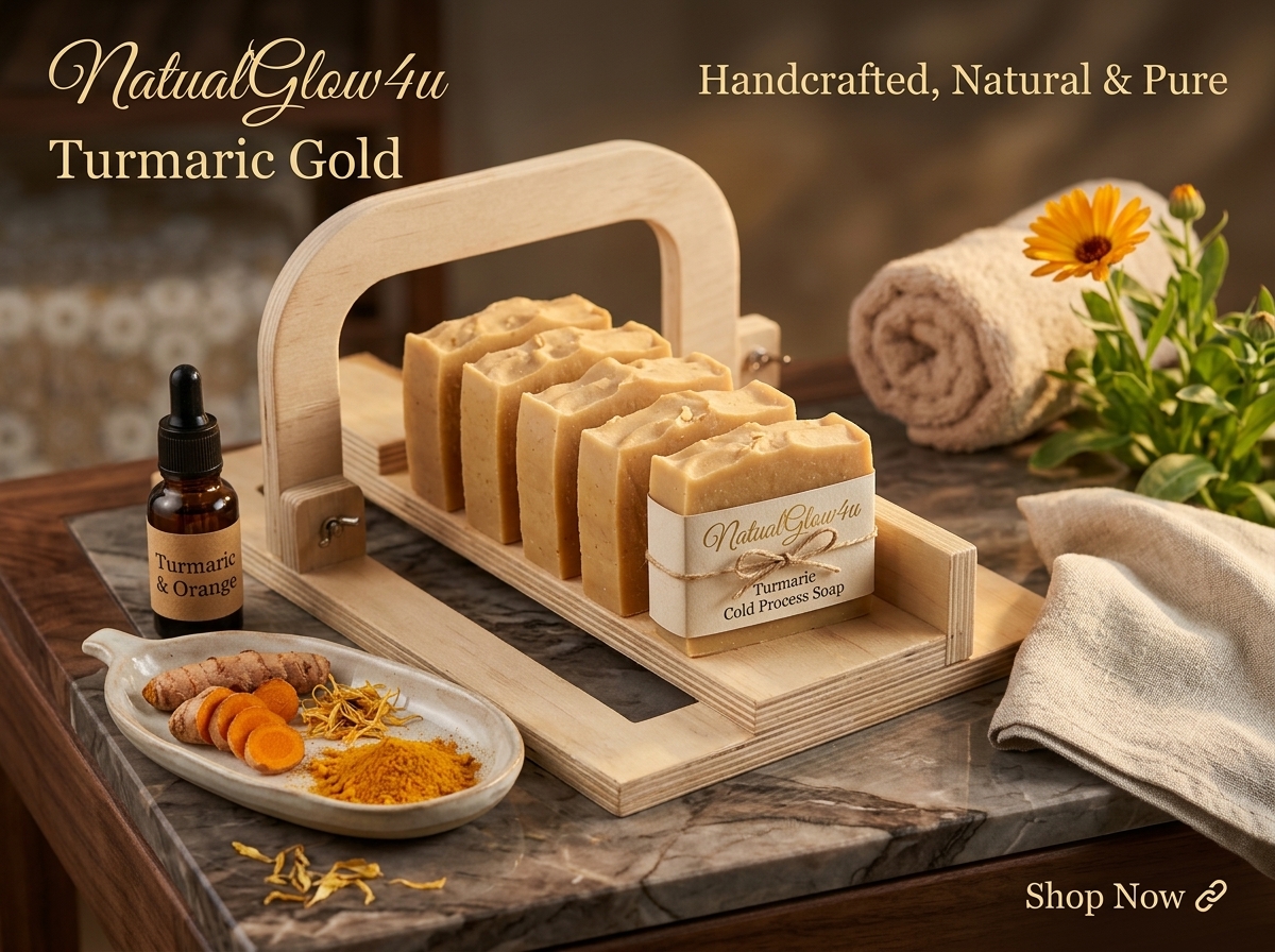 NaturalGlow4u Turmeric Glow Bar handmade soap Bangladesh