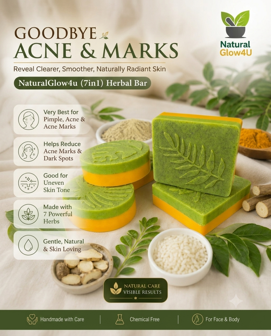 NaturalGlow4u (7 in 1) Herbal Bar-80gm